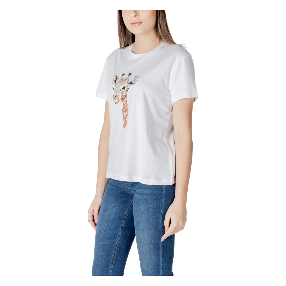 Liu Jo Elegante T-shirt met korte mouwen voor vrouwen White Dames