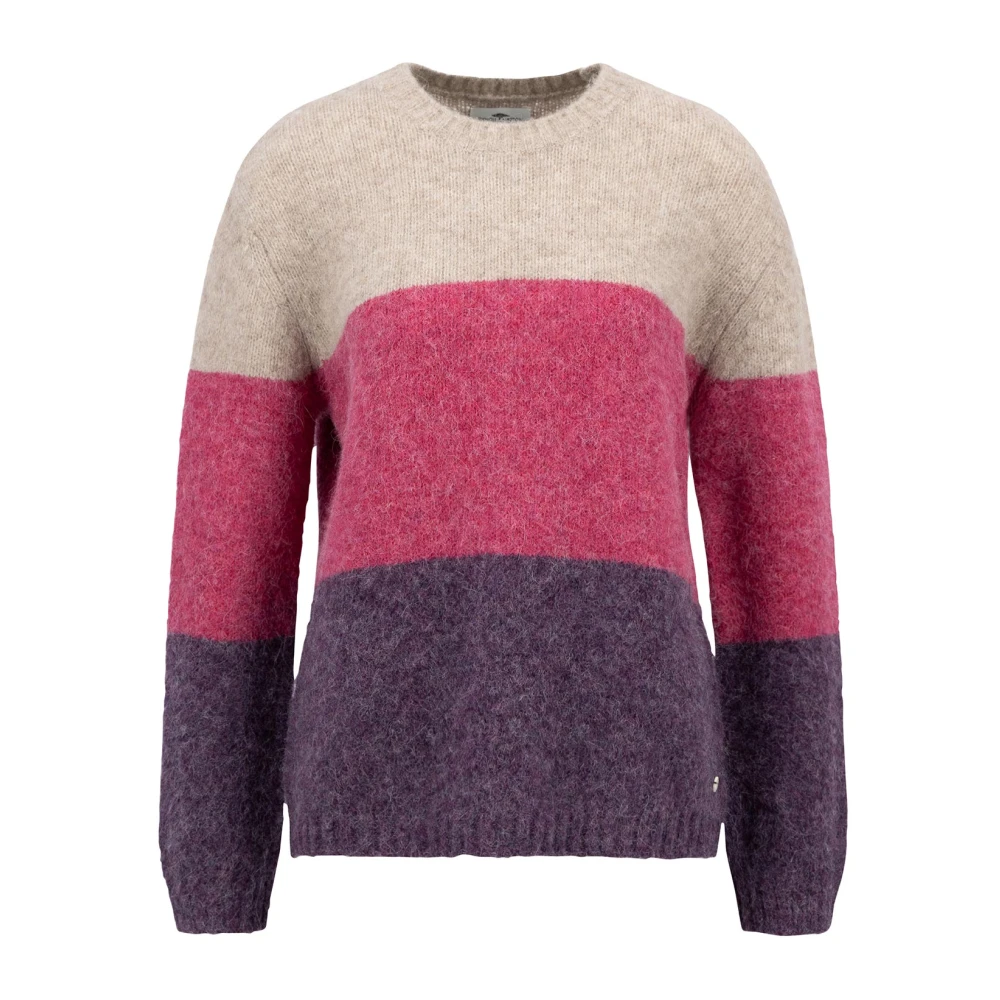 FYNCH-HATTON Gestreepte Harige Pullover Trui Multicolor Dames