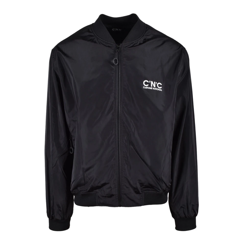 Costume National Stijlvolle Polyesterjas Black Heren