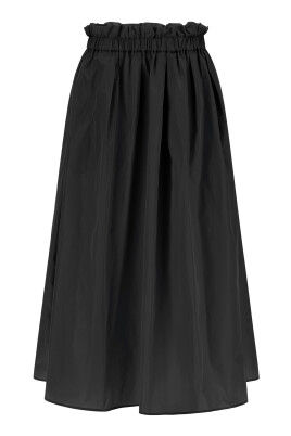 black-flared-midi-skirt-water-repellent