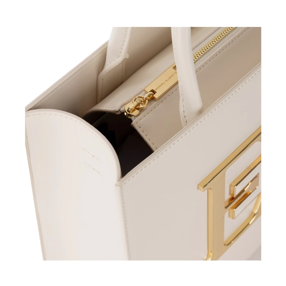 Elisabetta Franchi Stijlvolle Handtas voor Trendy Vrouwen Beige Dames