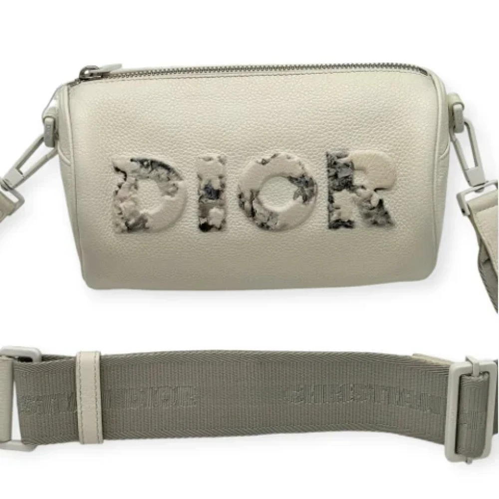 Dior Vintage Pre-owned Leather dior-bags White Dames