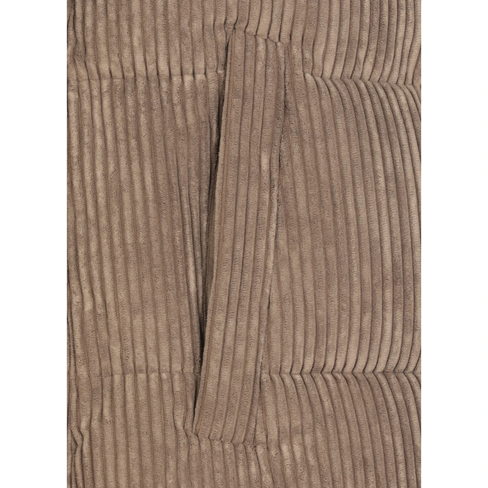 Save The Duck Grijze Corduroy Gewatteerde Jas voor Vrouw Gray Dames