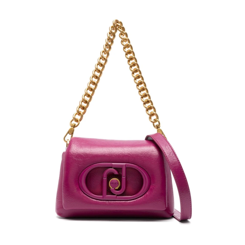 Liu Jo Fuchsia Eco Leren Crossbody Tas Pink Dames