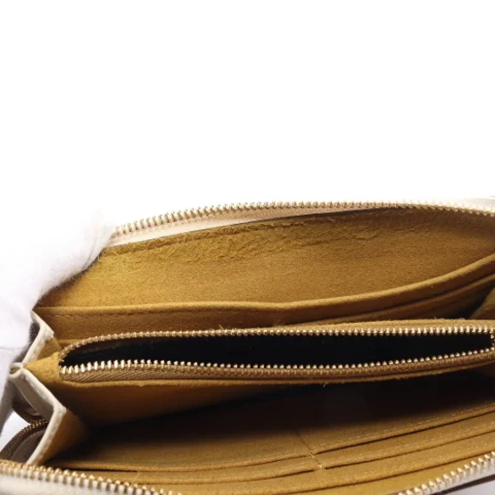Stella McCartney Pre-owned Leather wallets Beige Dames
