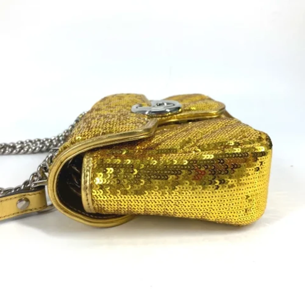 Gucci Vintage Pre-owned Fabric gucci-bags Yellow Dames