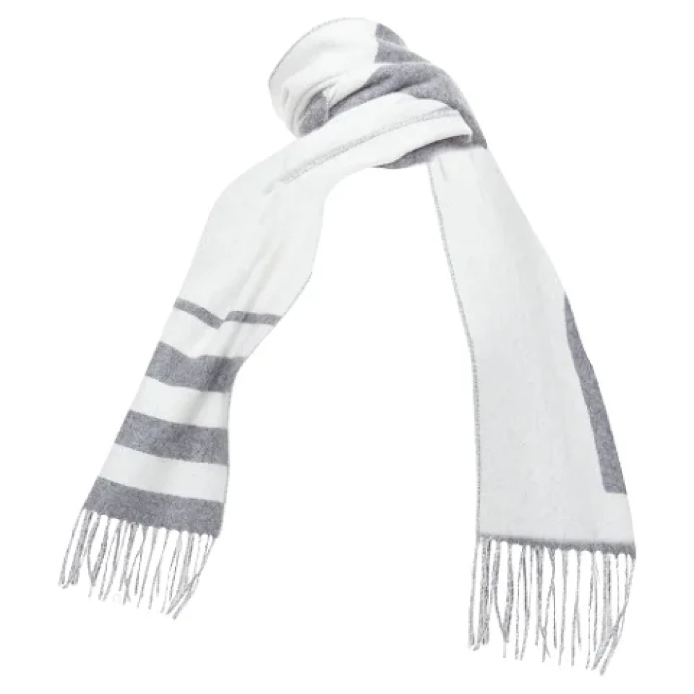 Hermès Vintage Pre-owned Fabric scarves Gray Dames