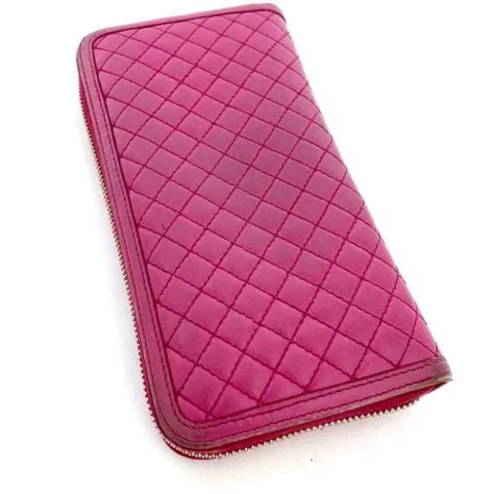 Prada Vintage Pre-owned Leather wallets Pink Dames