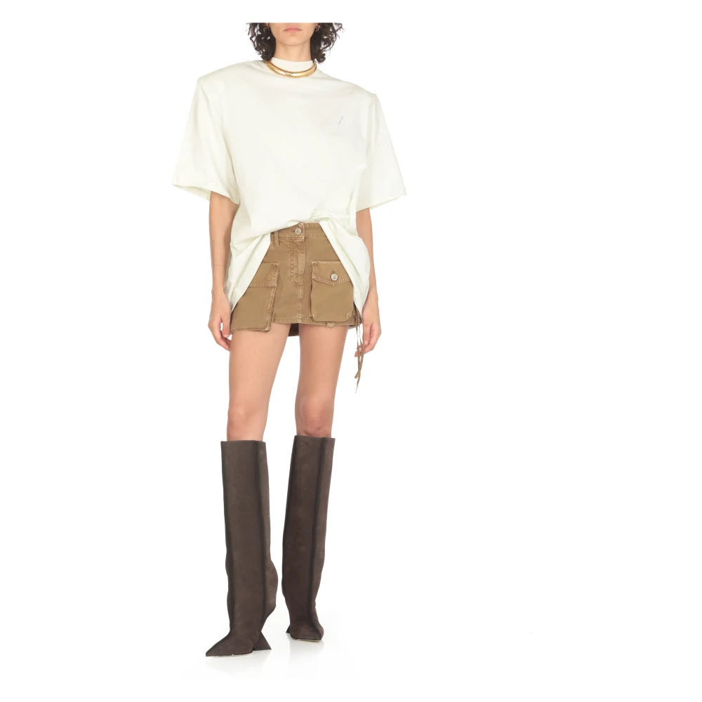 The Attico Groene Cargo Mini Rok Green Dames
