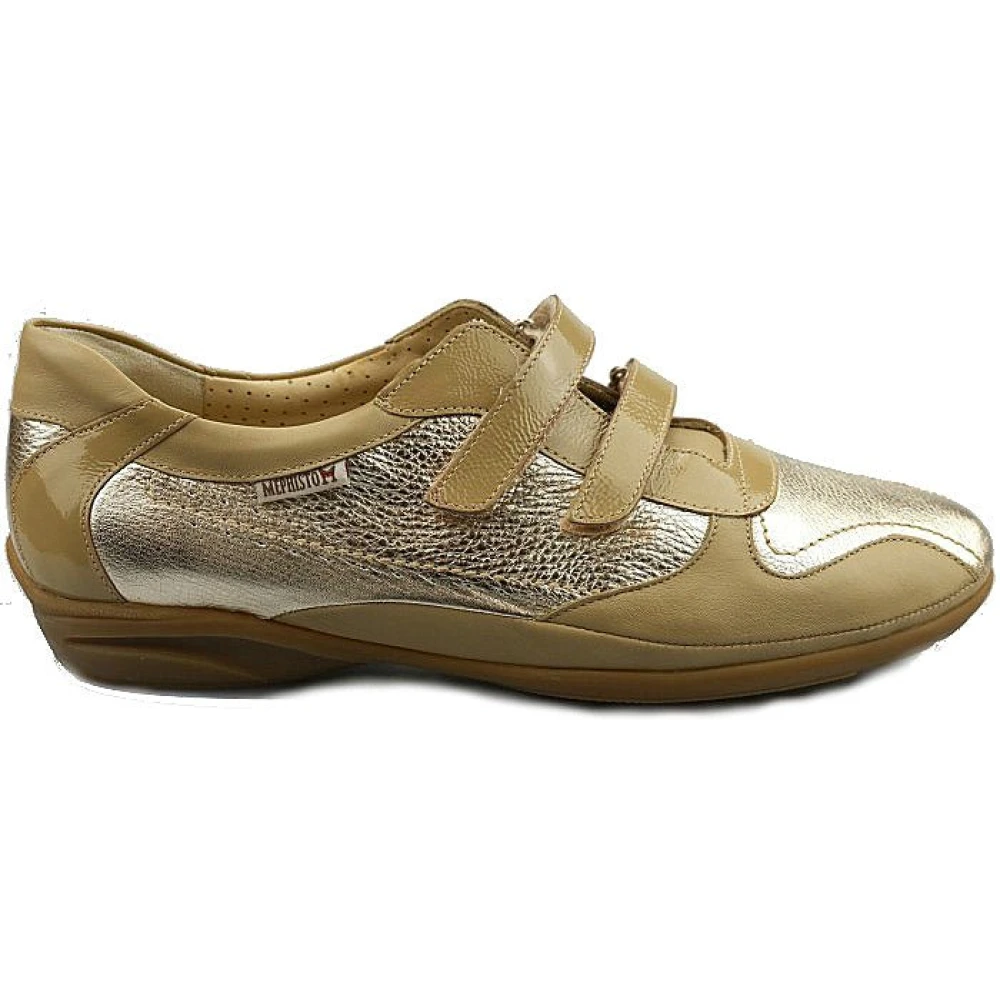 Mephisto Dubbele Band Sneaker – Dames Schoenen Beige