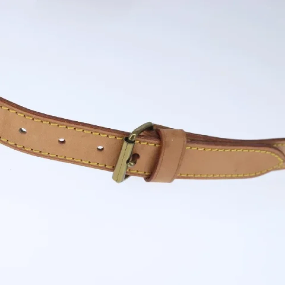 Louis Vuitton Vintage Pre-owned Leather belts Beige Dames