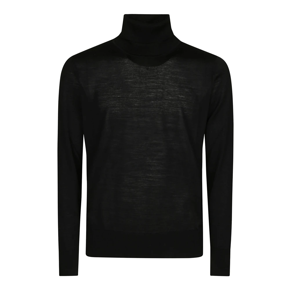 Hindustrie Hoge hals trui Black Heren