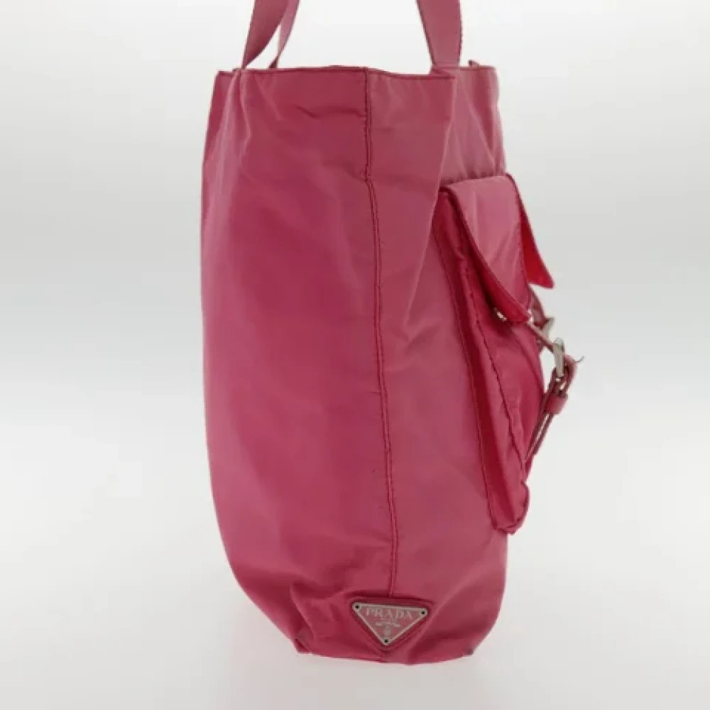 Prada Vintage Pre-owned Nylon totes Pink Dames