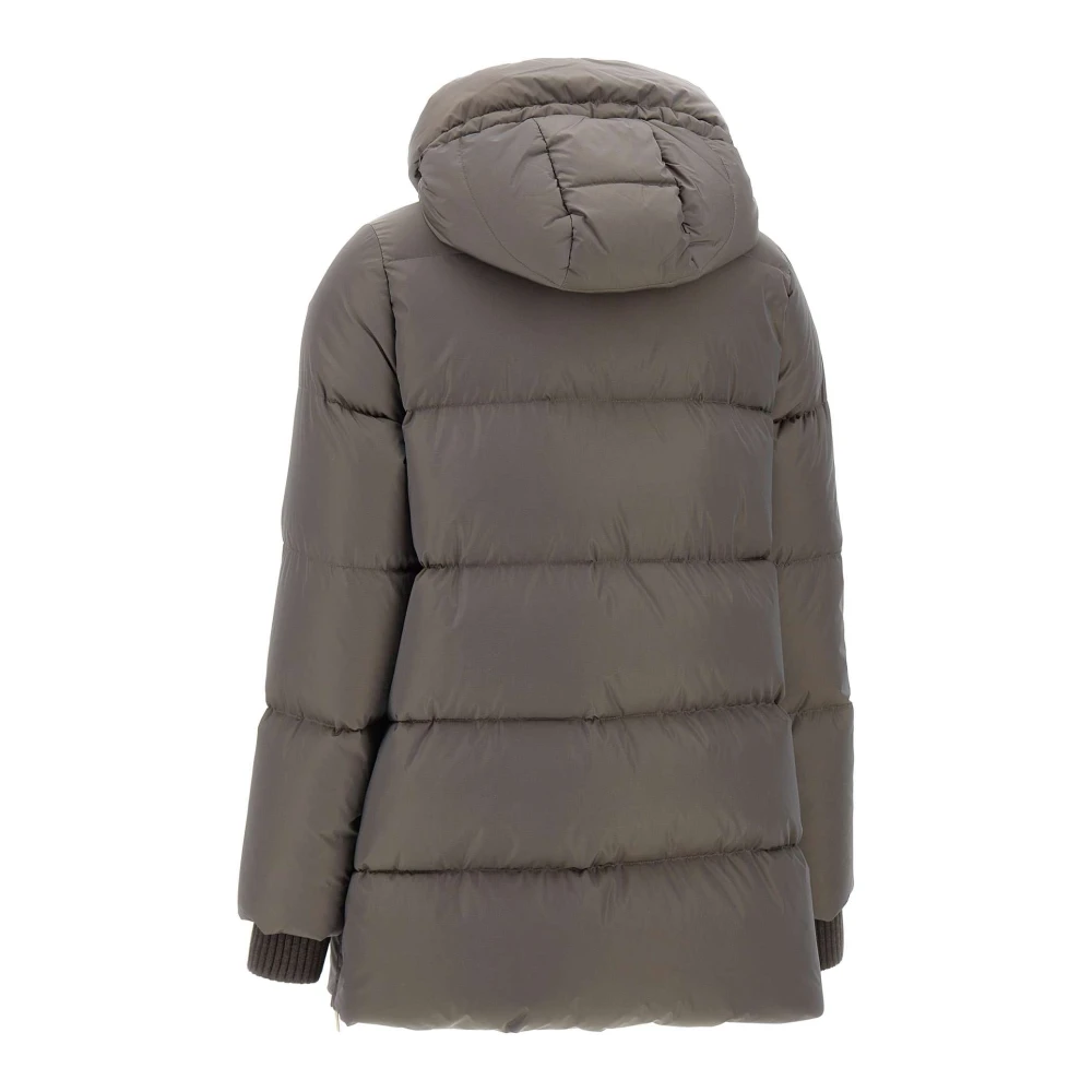 Moorer Dames Carinzia Donzen Jas Duif Grijs Brown Dames