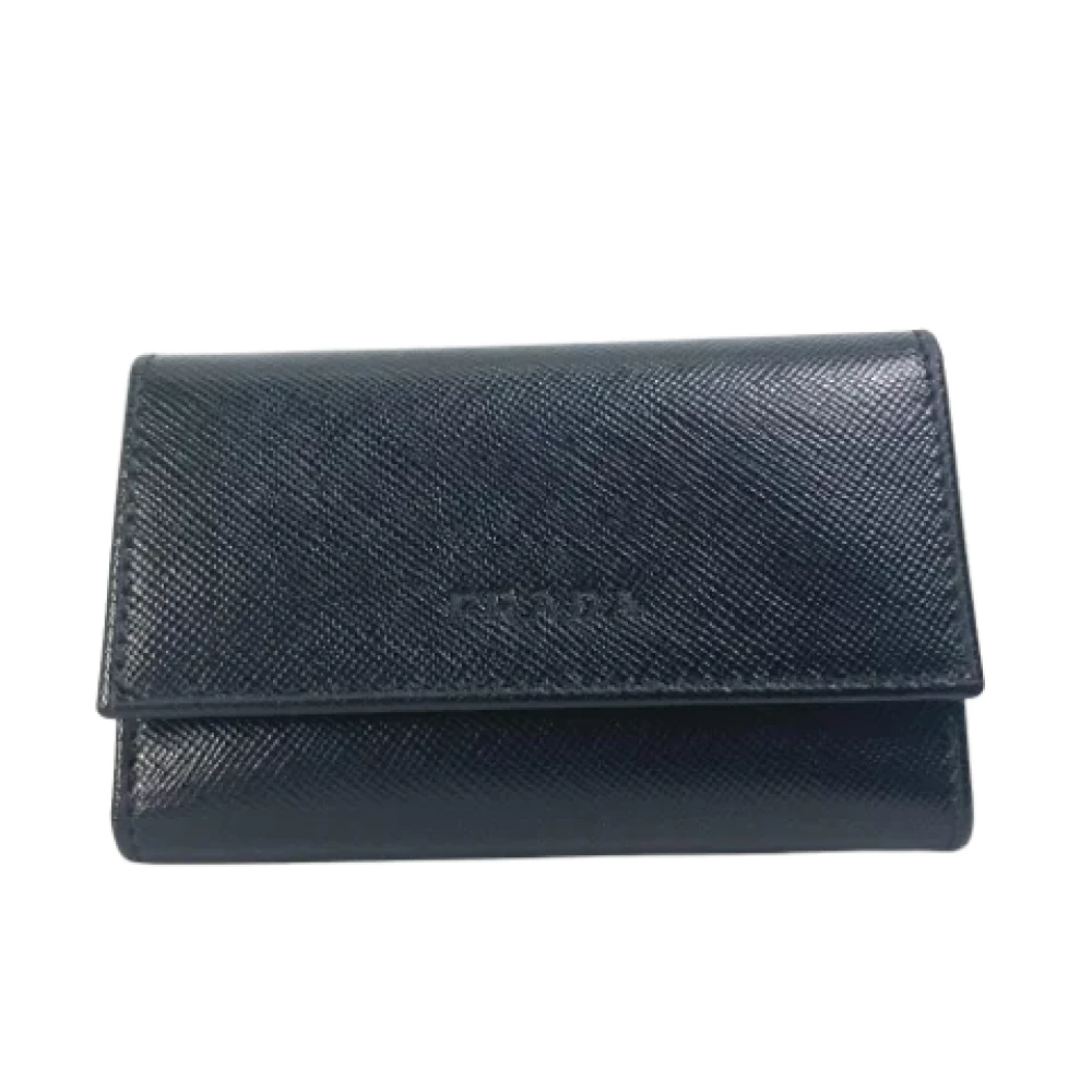 Prada Vintage Pre-owned Fabric key-holders Black Dames