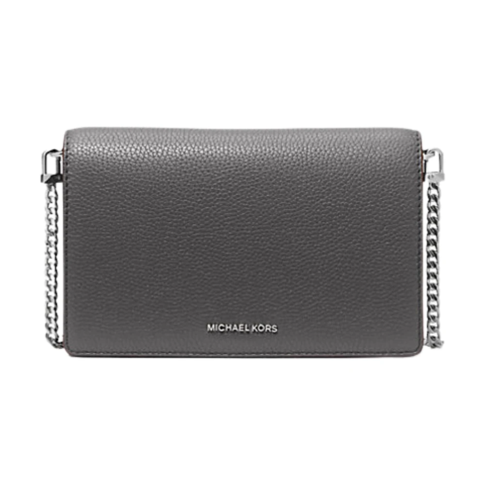 Michael Kors Flap Chain Crossbody Tas in Leisteen Gray Dames