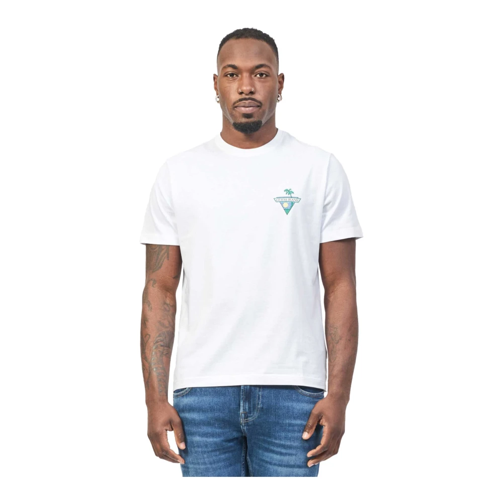 Guess - Tops > T-Shirts - White - Guess - Modalova