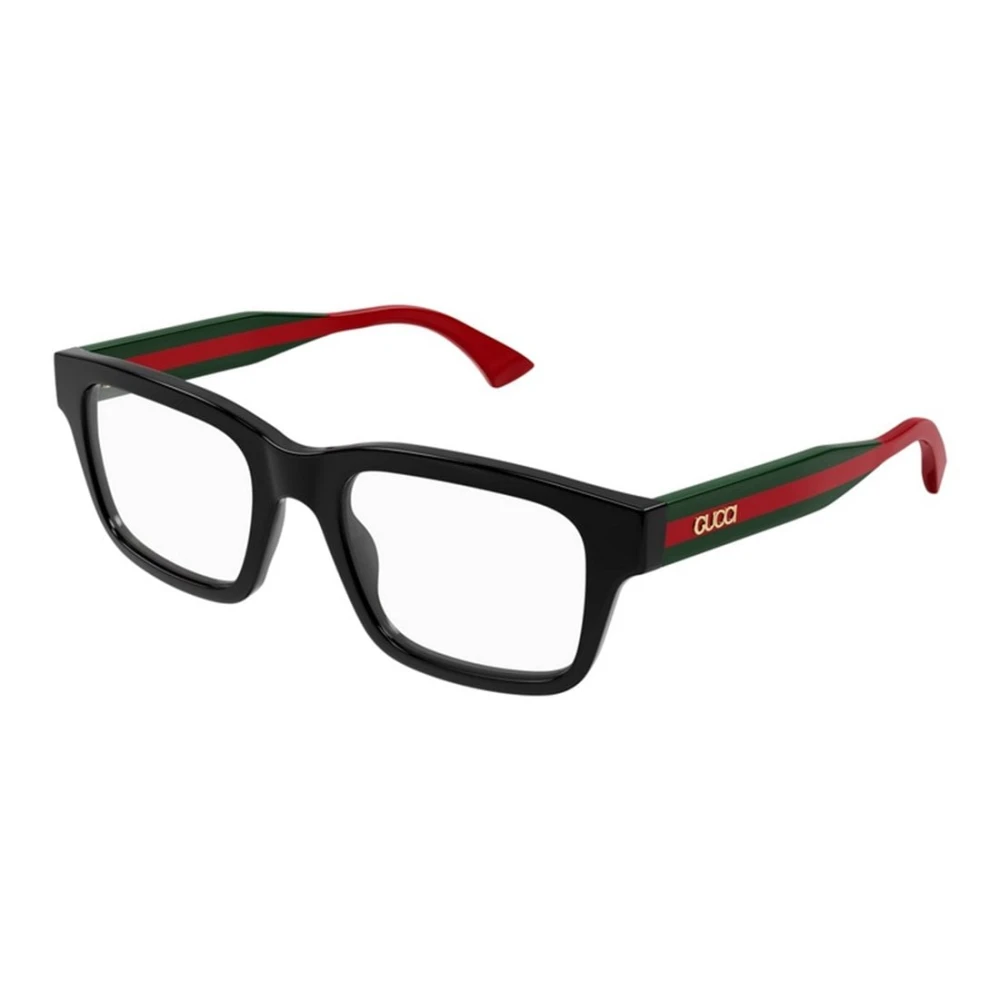 Gucci Unisex Black Glasses, 52 Mm, Square Eyeglasses