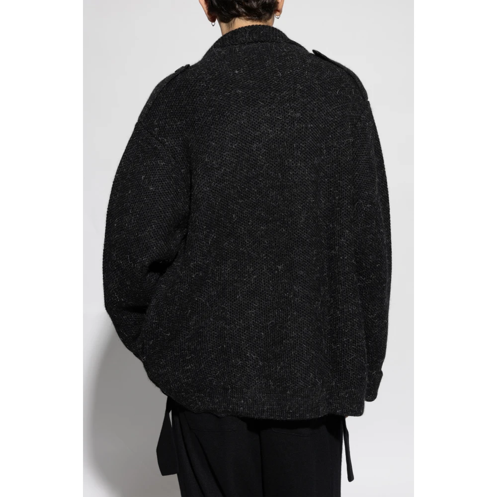 Y-3 Dubbelbreasted trui Black Heren