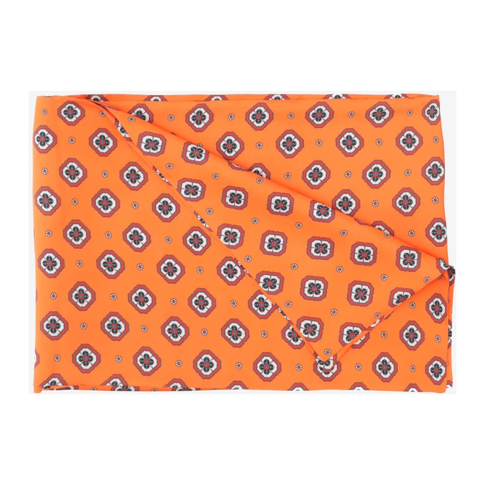 Alberto Biani Silky Scarves Orange Dames