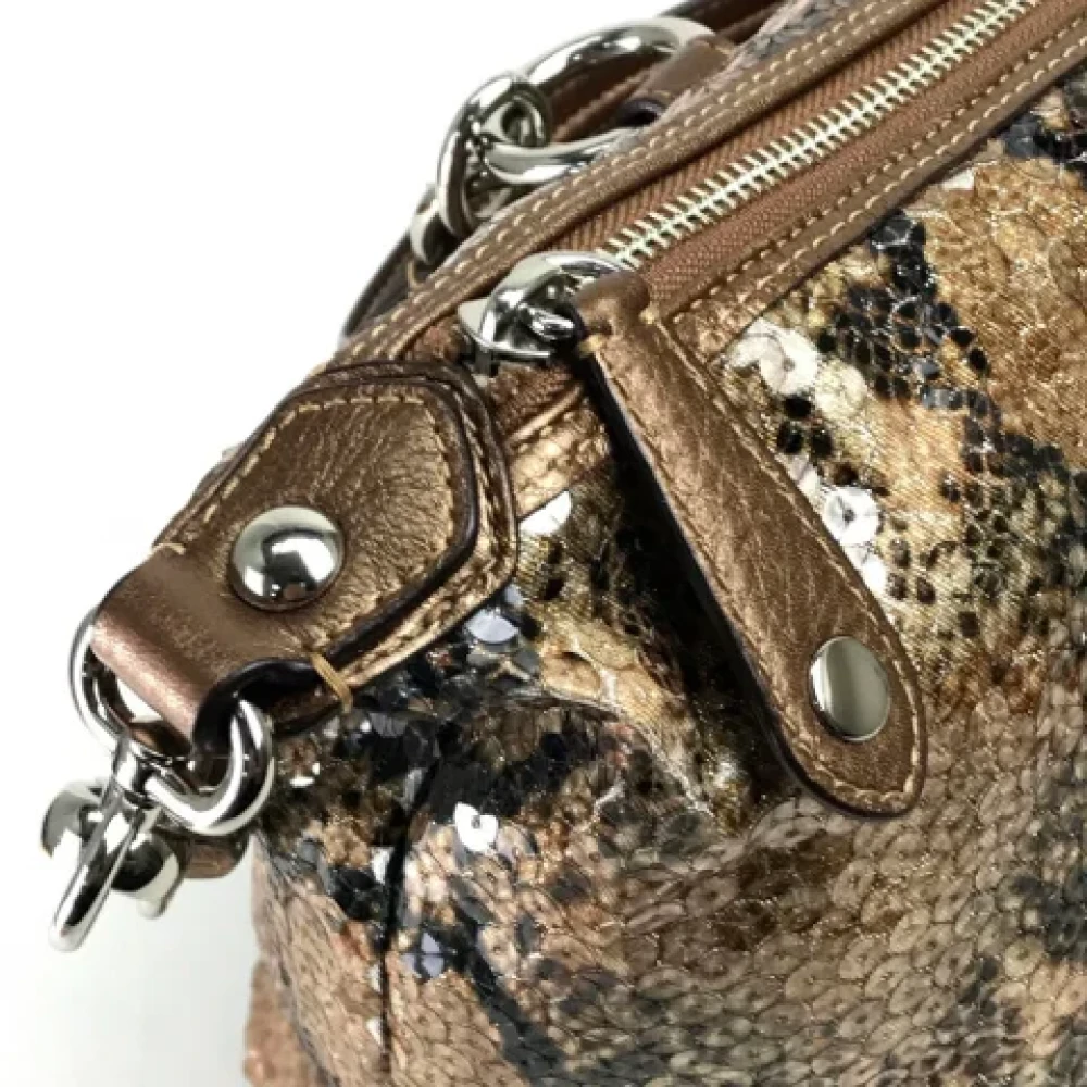 Coach Pre-owned Canvas handbags Beige Dames