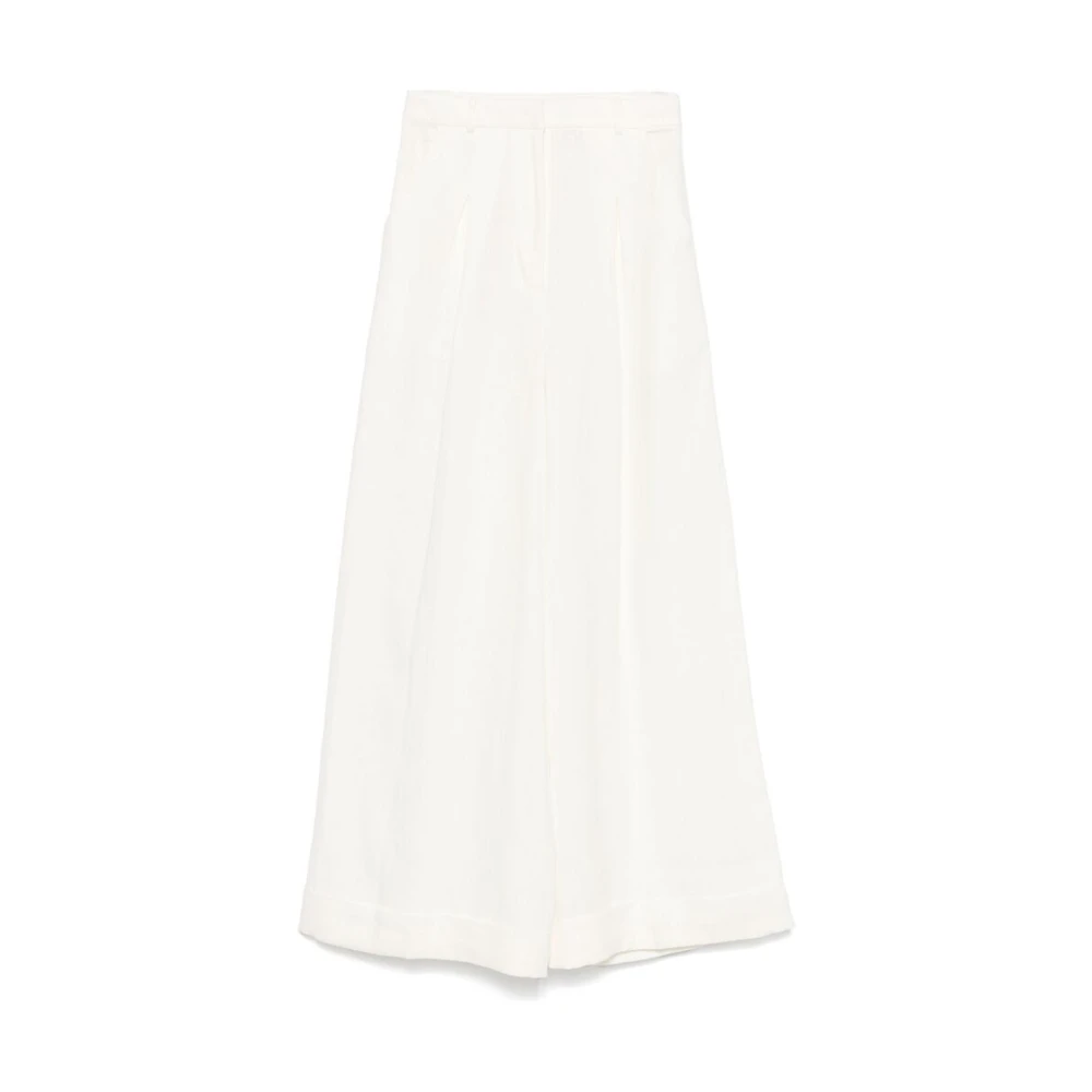 Faithfull the Brand Witte Linnen Wijde Broek White Dames