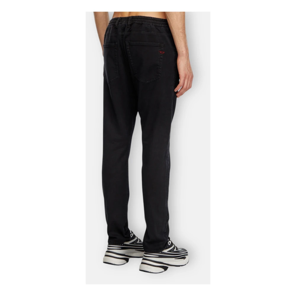 Diesel 2032 D-Krooley-B Jogg Denim Sweat Jeans Black Heren
