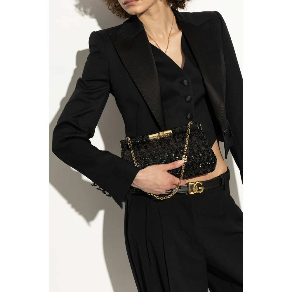 Dolce & Gabbana Schoudertas Marlene Medium Black Dames