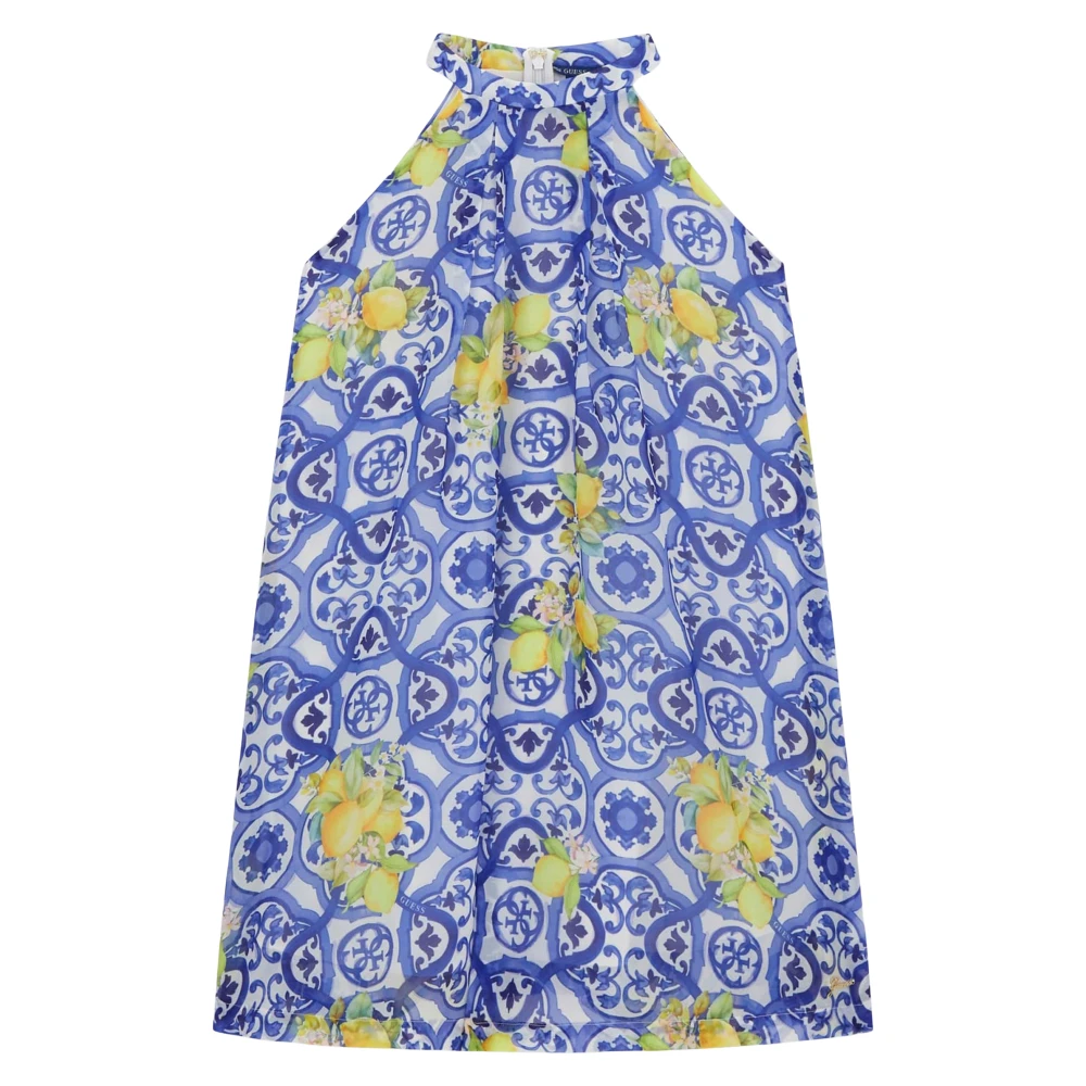 Guess Girls Blue Dresses, 16 Y, Amalfi Coast Chiffon Dress