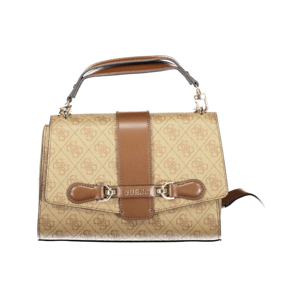 Guess Beige Handtas Polyethyleen | Stijlvol Model Beige Dames