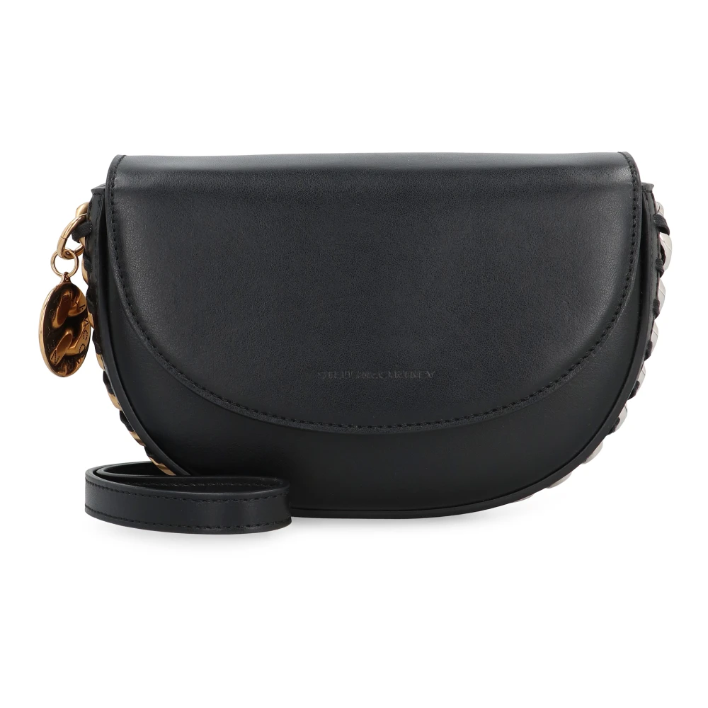 Stella Mccartney Ketting Logo Vegan Leren Schoudertas Black Dames