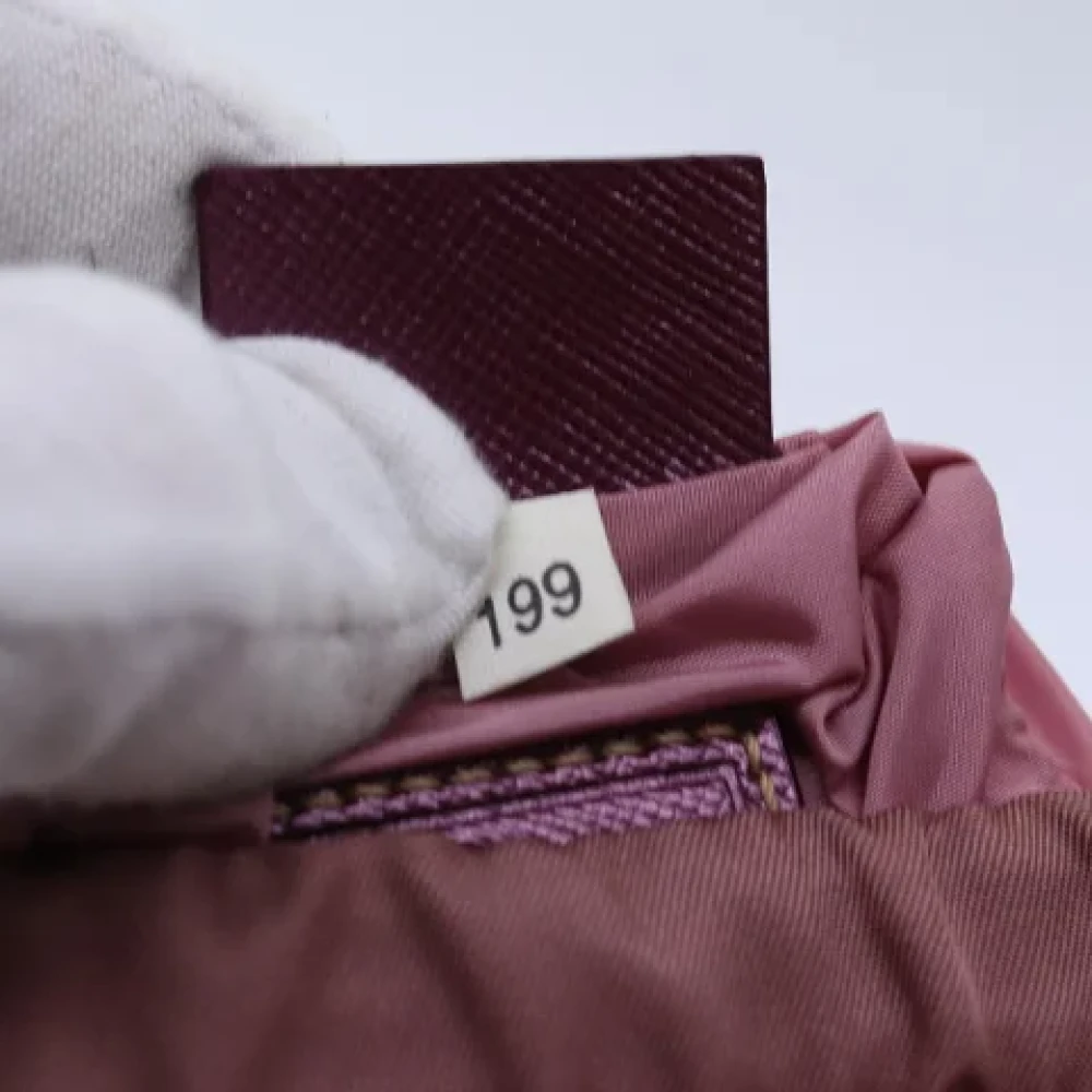 Prada Vintage Pre-owned Nylon pouches Pink Dames