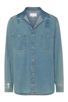 Taped Denim Shirt