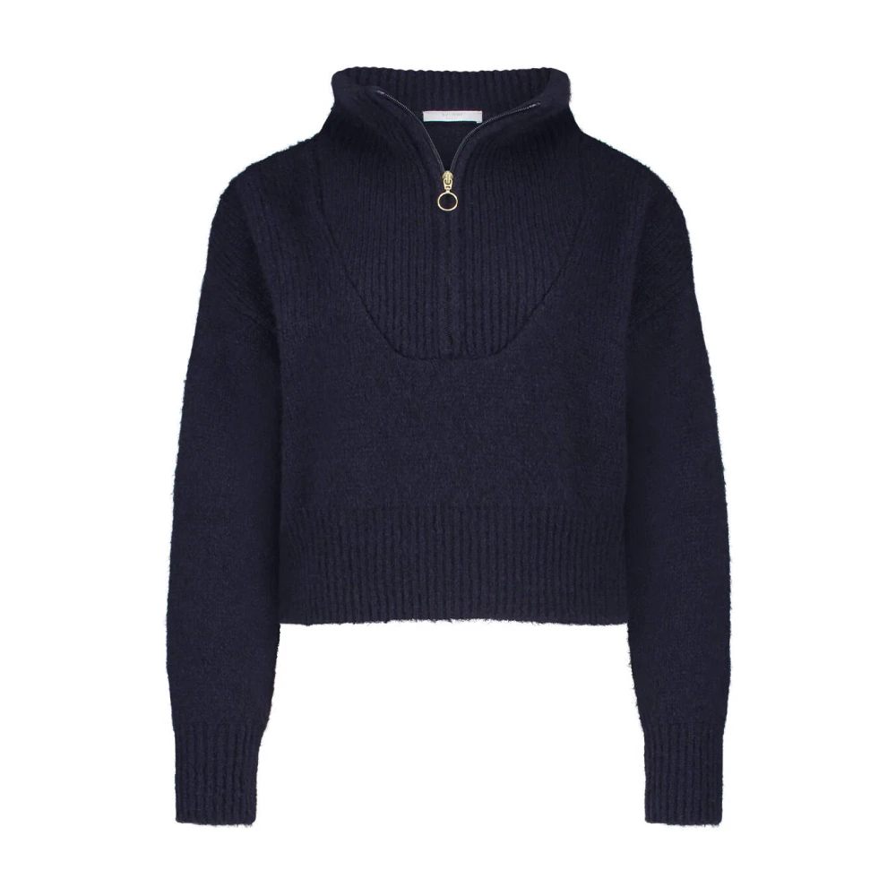 By-Bar Boxy Beau Pullover Blue Dames