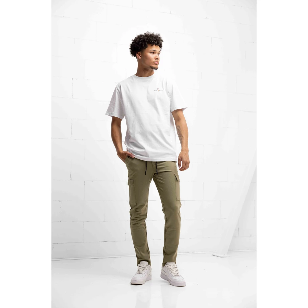 Quotrell Bloemen T-shirt Heren Wit White Heren