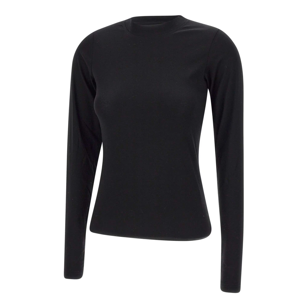 Birgitte Herskind Zwarte Stretch Katoen Laura Sweater Black Dames