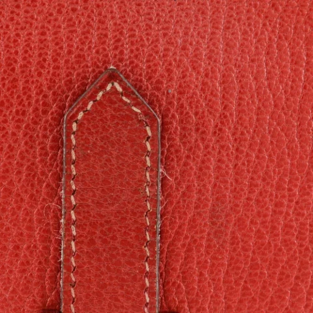 Hermès Vintage Pre-owned Fabric wallets Red Dames