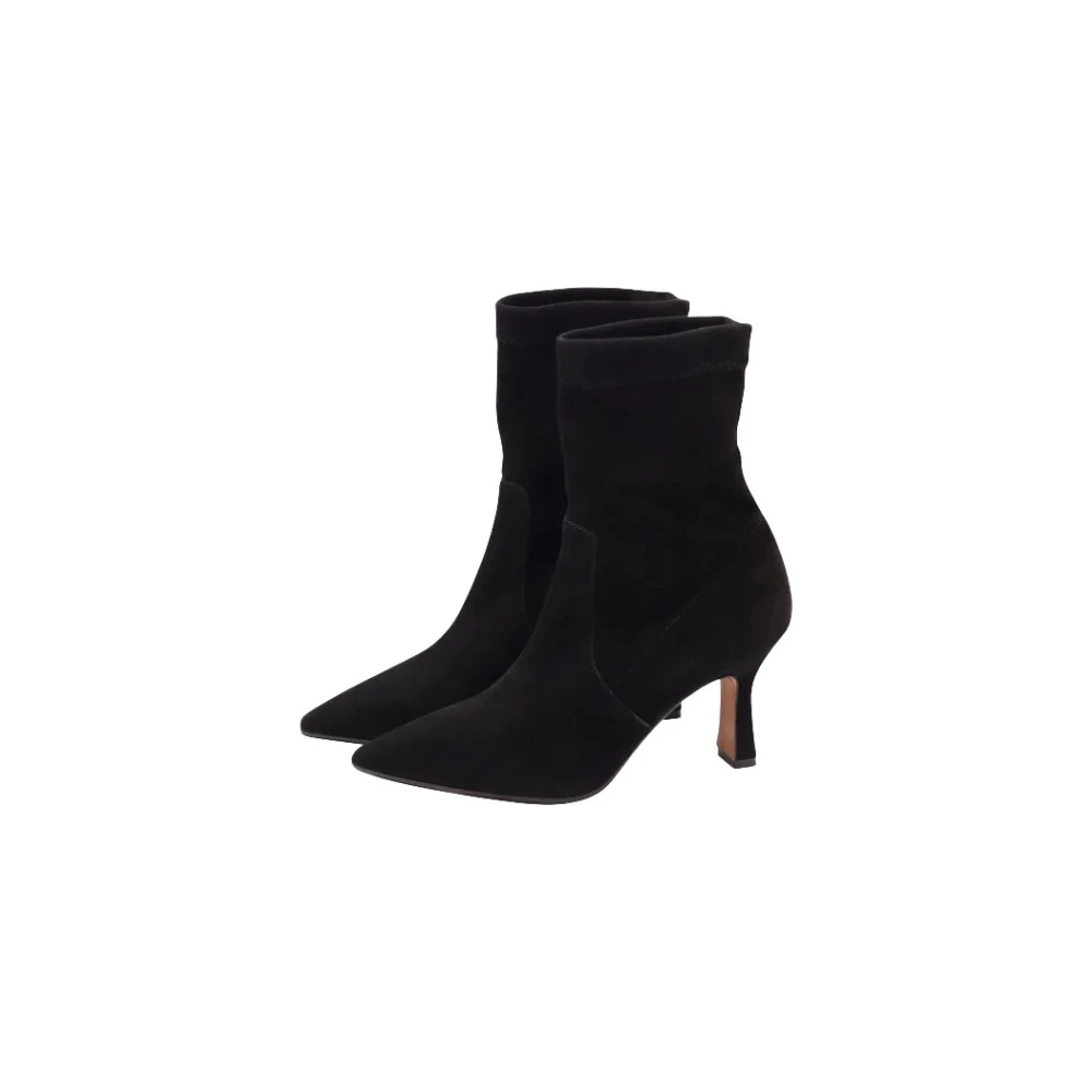 Thea Mika Heeled Boots Black Dames