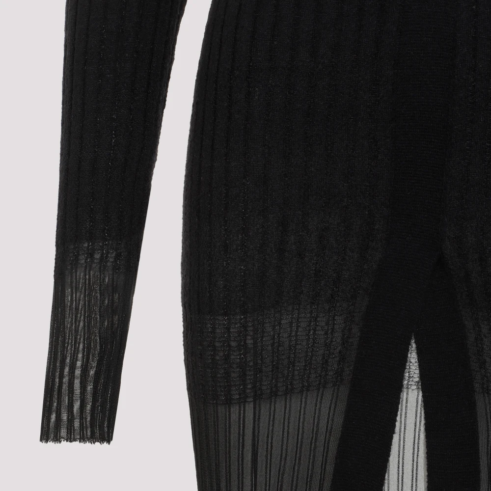 The Attico Zwart Degrade Midi Jurk Black Dames