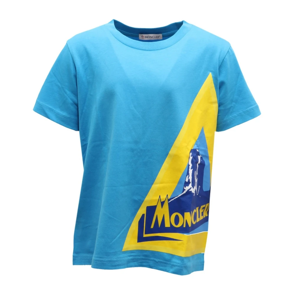 Moncler Boys Blue Maglia T-Shirt - Kids Short Sleeve T-Shirts - 8 Y - Kids