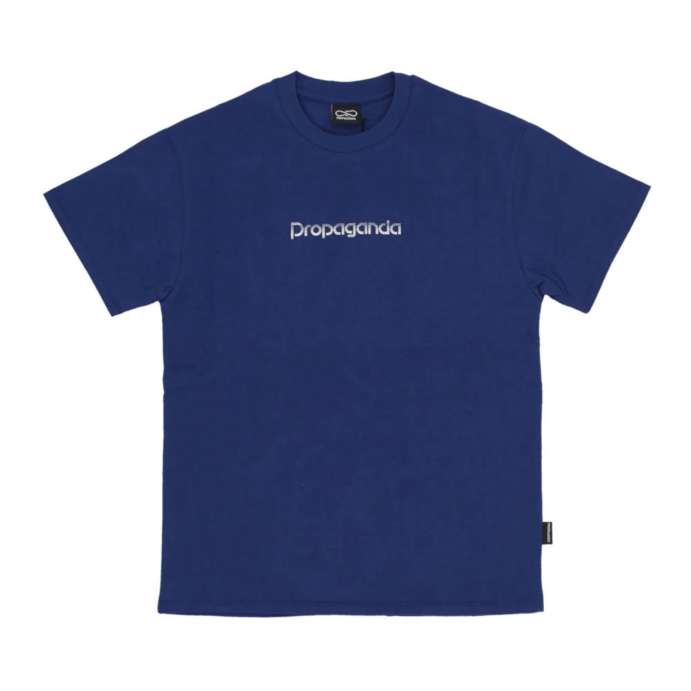 Propaganda Heren Tee Specter Shirt Katoen Logo Blue Heren