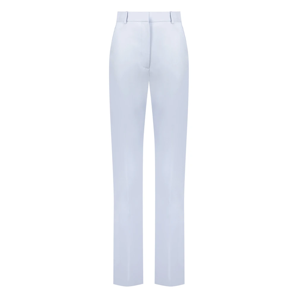 Alexander mcqueen Wollen Broek Voor Achterzak Blue Dames