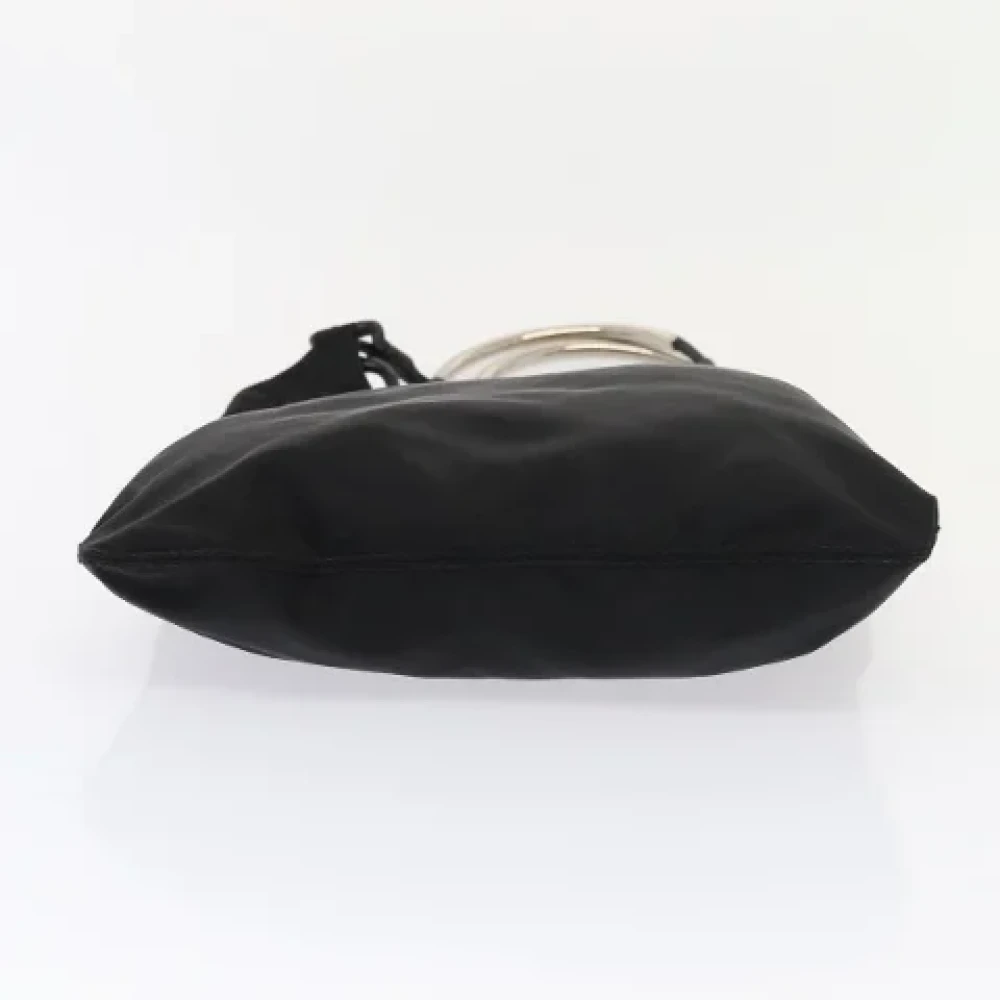 Prada Vintage Pre-owned Nylon handbags Black Dames