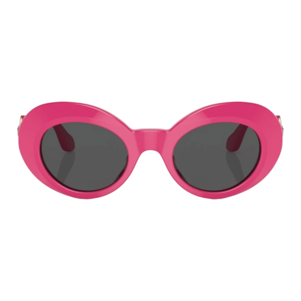 Versace Unisex Sunglass Kids - Frame color: Fuchsia, Lens color: Dark Grey - Image 3