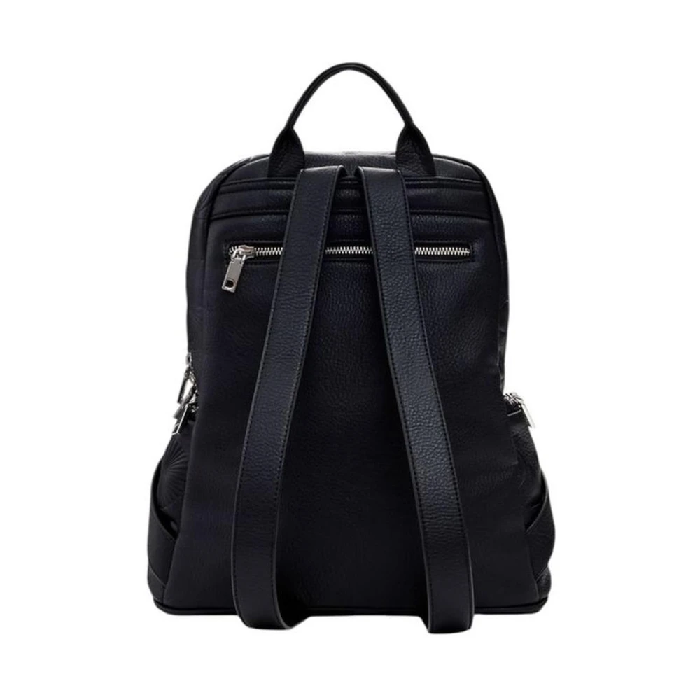 Desigual Stijlvolle Polyurethaan Damesrugzak Collectie Black Dames