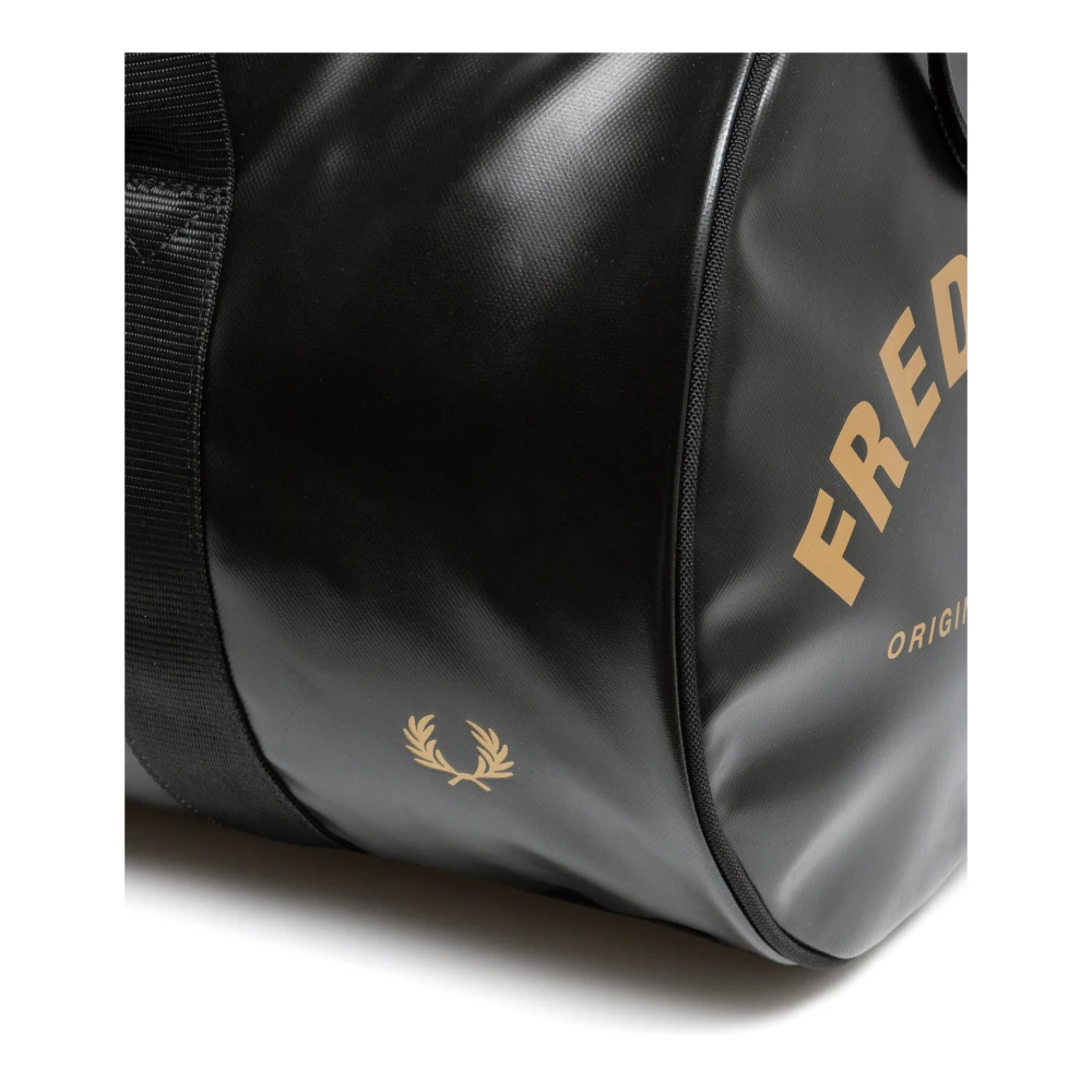 Fred Perry Verstelbare Gymtas met Afneembare Band Black Heren