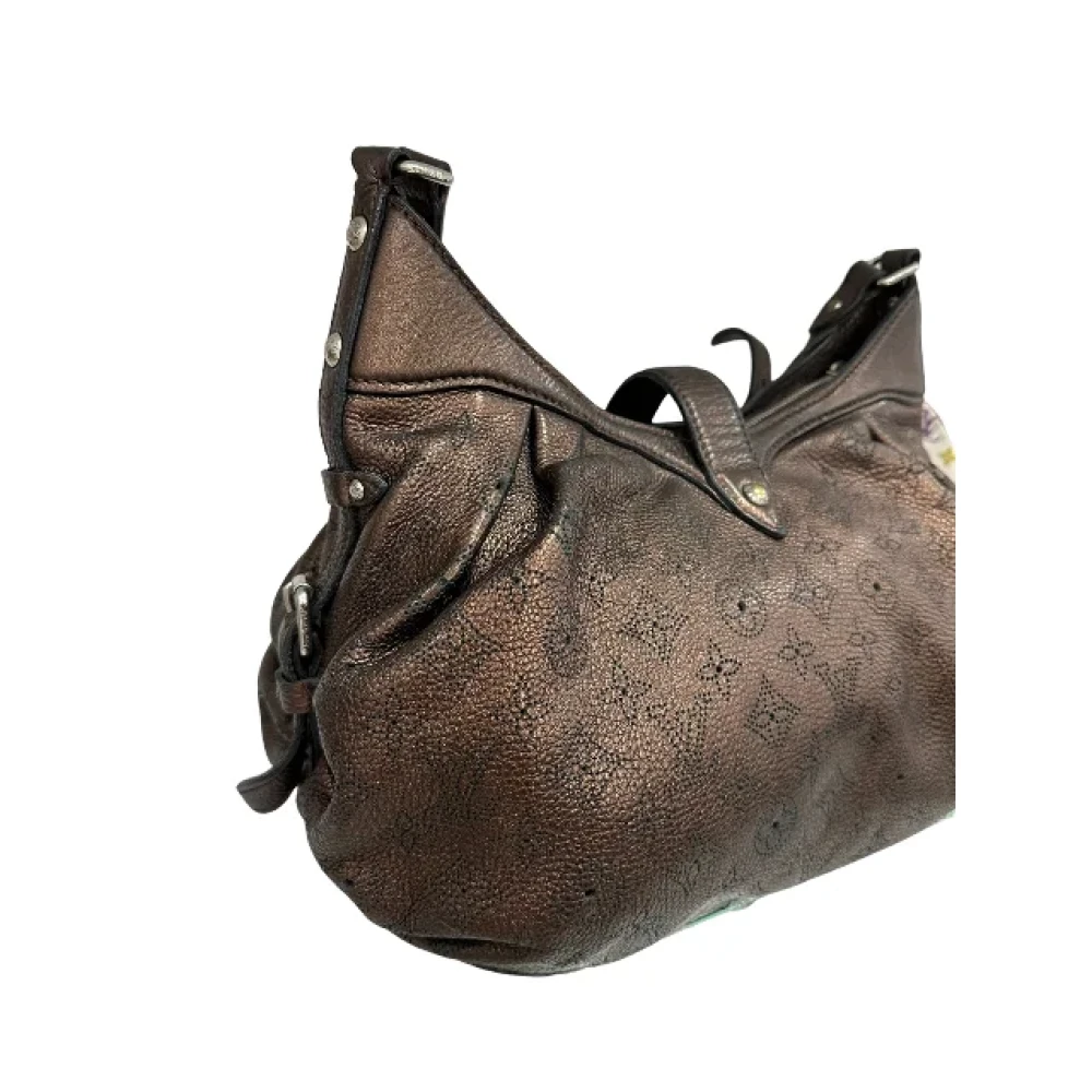 Louis Vuitton Vintage Tweedehands Mahina XS Leren Schoudertas Brown Dames