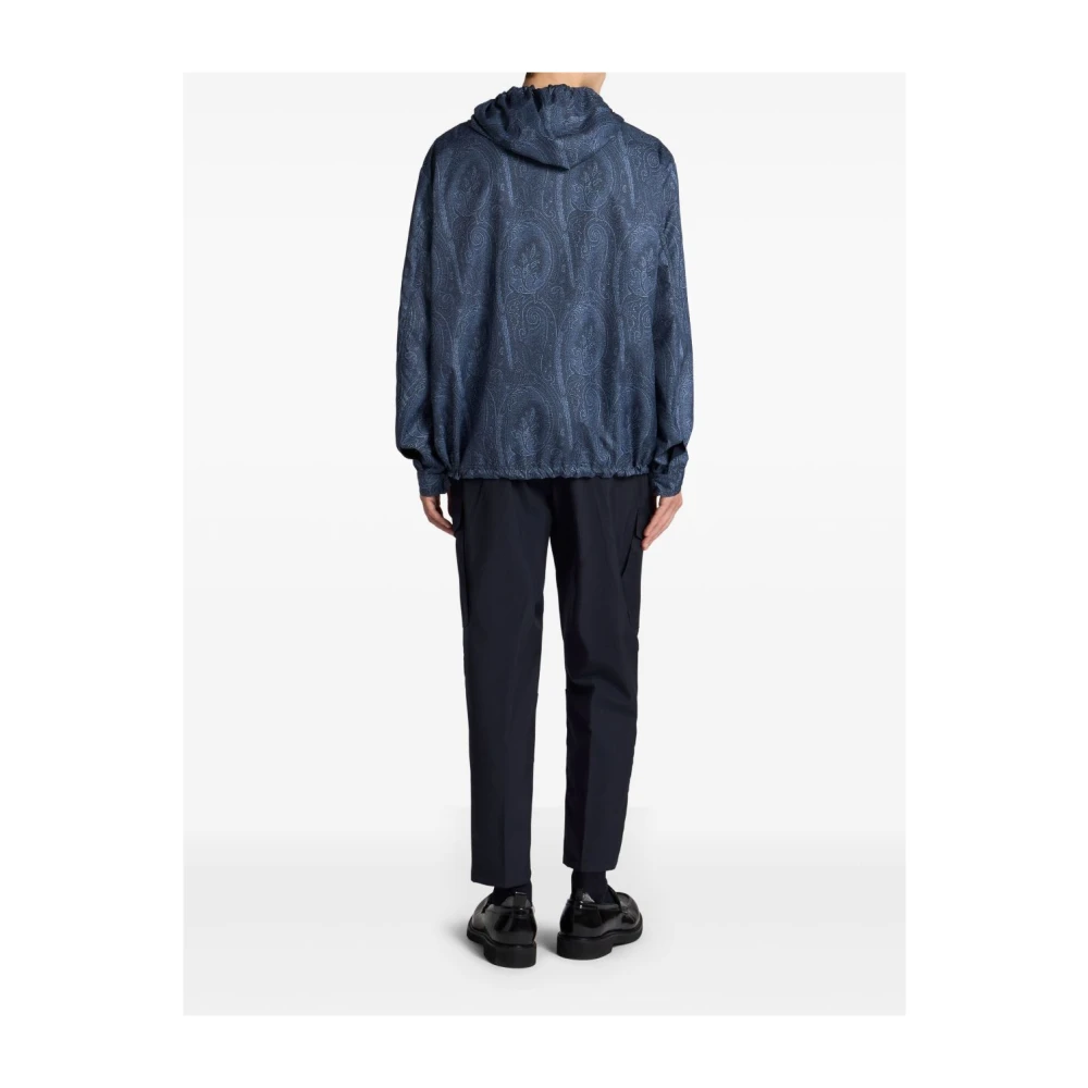 ETRO Blauwe Stijlvolle Jassen voor Mannen Blue Heren