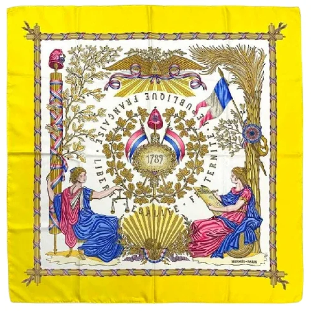 Pre-owned > Pre-owned Accessories > Pre-owned Scarves - - Hermès Vintage - Modalova