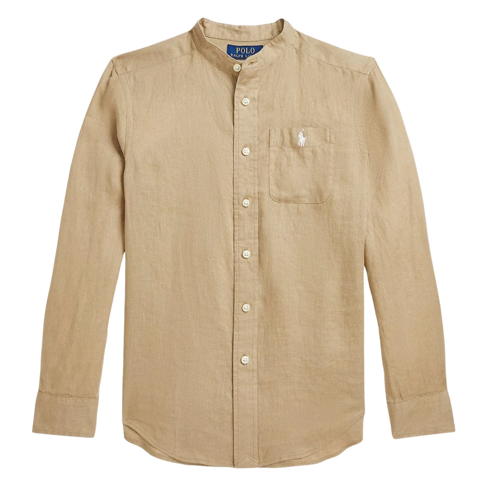 Ralph Lauren Boys Brown Shirts,, Linen Shirt In Size 10 Y